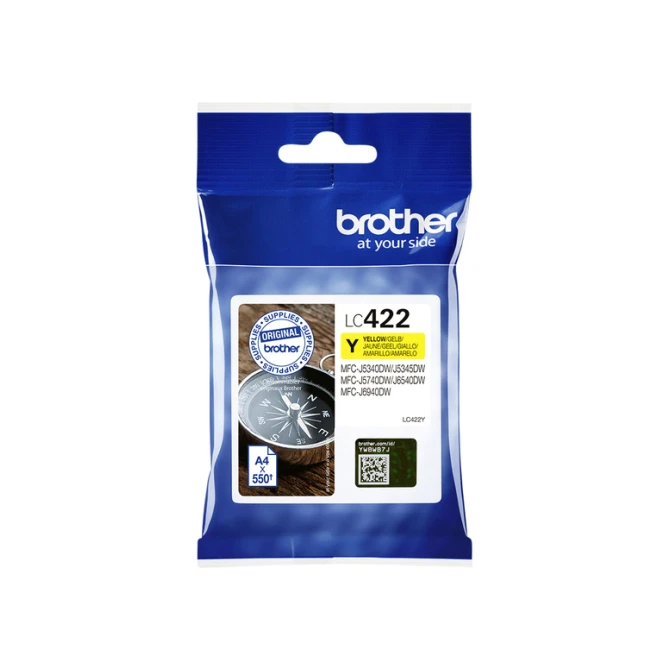Inktcartridge Brother LC-422Y geel