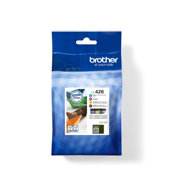 Inktcartridge Brother LC-426VAL zwart + 3 kleuren