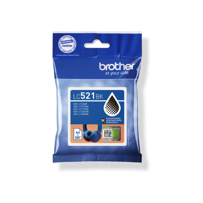 Inktcartridge Brother LC-521BK zwart