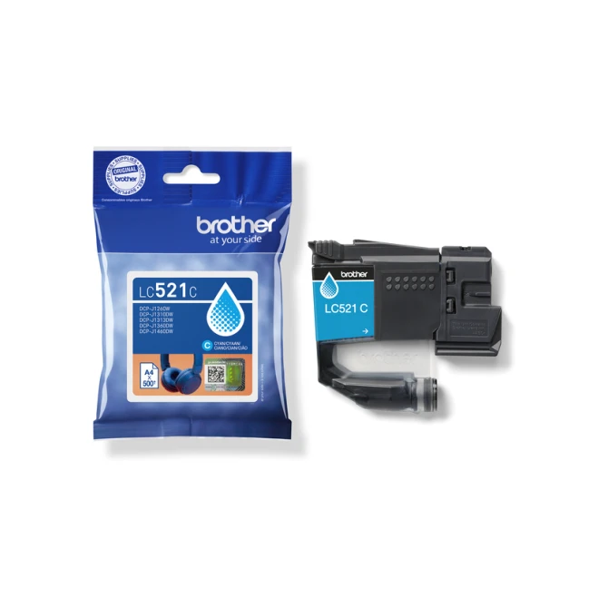 Inktcartridge Brother LC-521C blauw