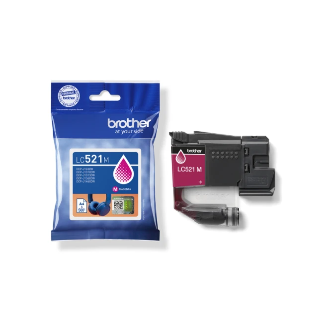 Inktcartridge Brother LC-521M rood