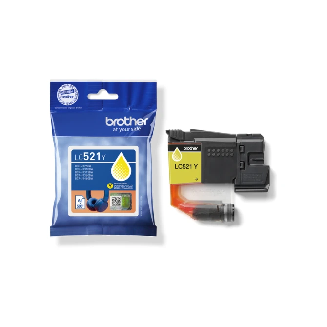 Inktcartridge Brother LC-521Y geel