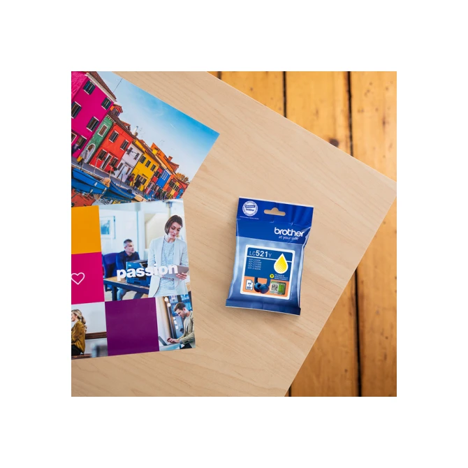 Inktcartridge Brother LC-521Y geel
