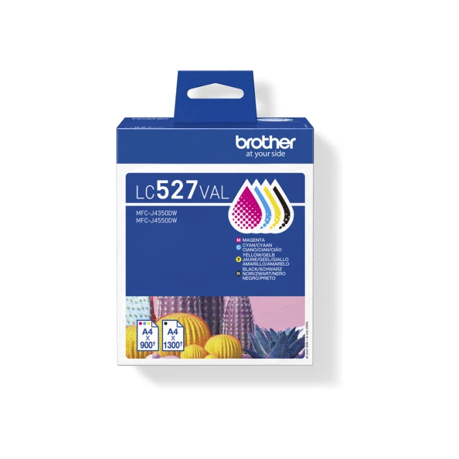 Inktcartridge Brother LC-527 zwart + 3 kleuren