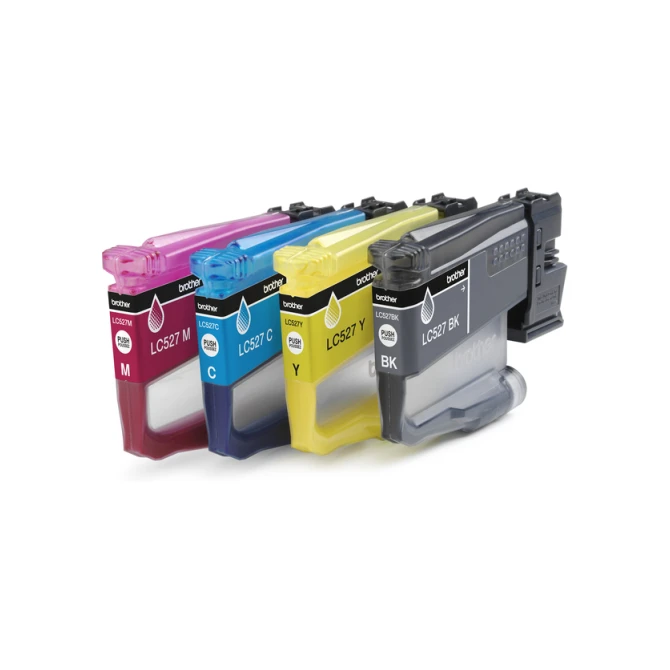 Inktcartridge Brother LC-527 zwart + 3 kleuren