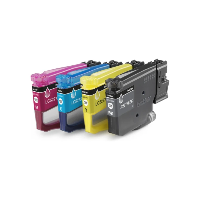 Inktcartridge Brother LC-527XL zwart + 3 kleuren