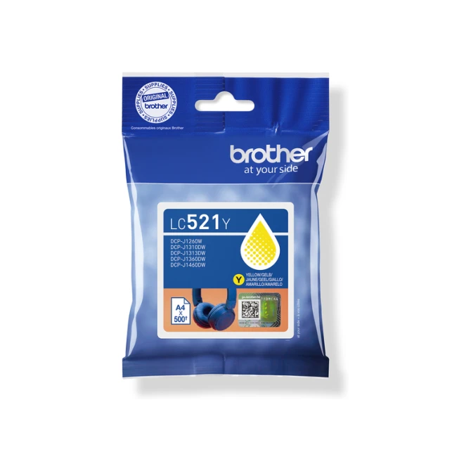 Inktcartridge Brother LC-527Y geel