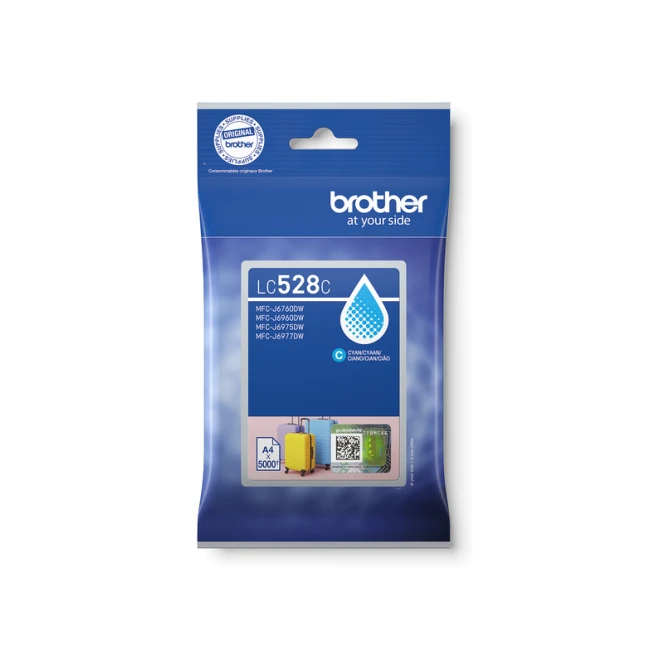 Inktcartridge Brother LC-528C blauw