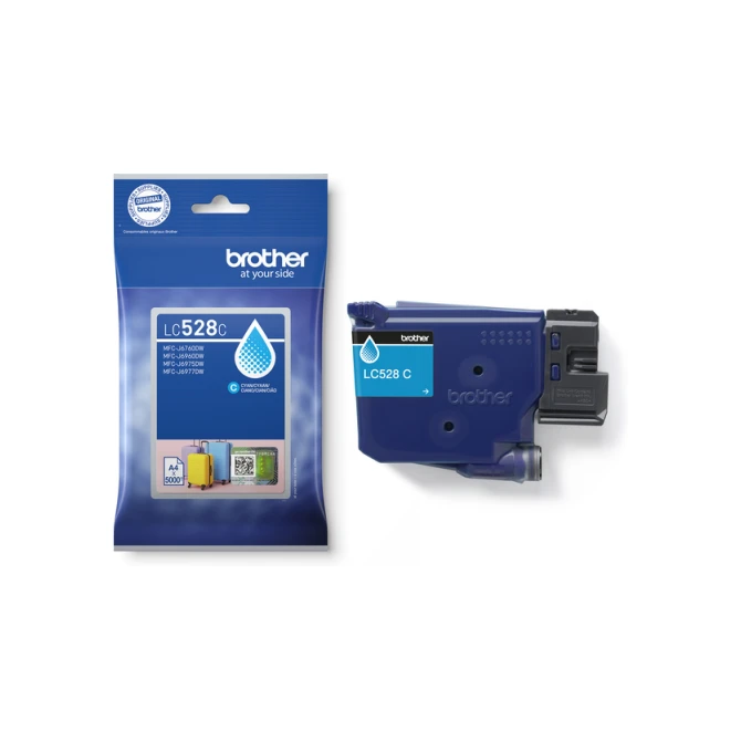 Inktcartridge Brother LC-528C blauw