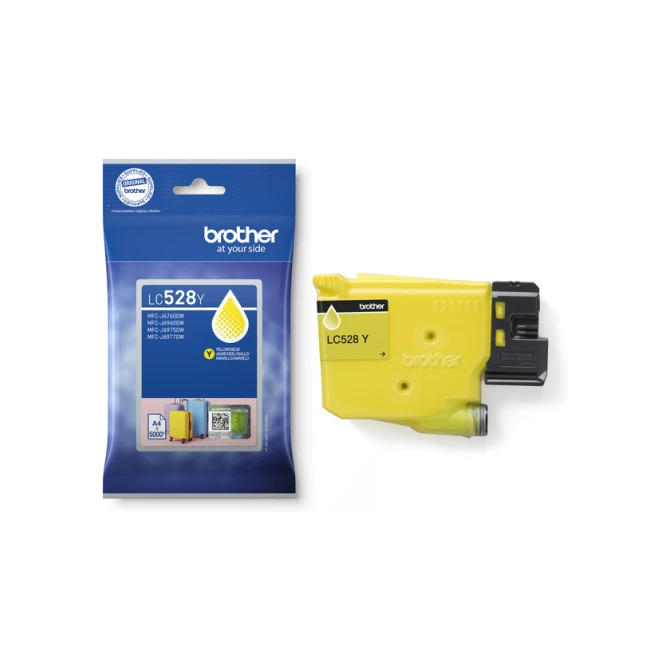Inktcartridge Brother LC-528Y geel