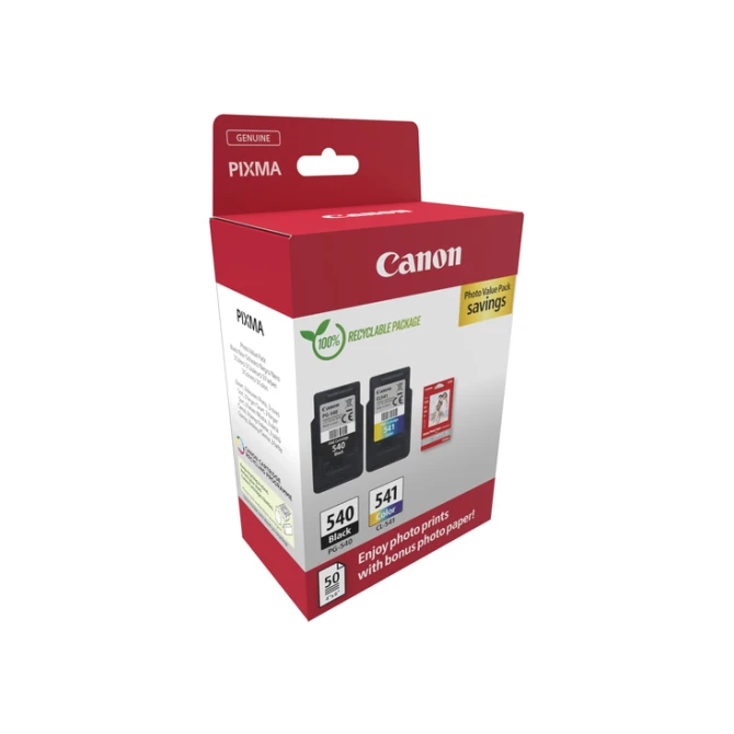 Inktcartridge Canon PG-540 CL-541 zw + kl + papier