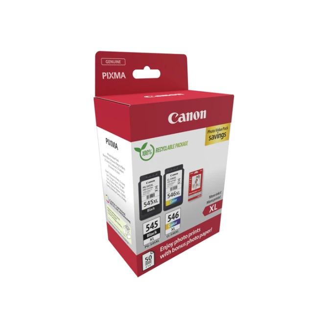Inktcartridge Canon PG-545XL +  CL-546XL zwart + kleur