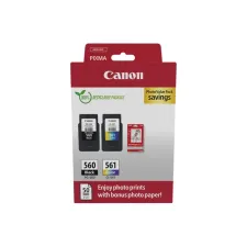 Inktcartridge Canon PG-560 CL-561 zw + kl + papier