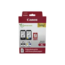 Inktcartridge Canon PG-575XL CL-576XL zw+kl+papier