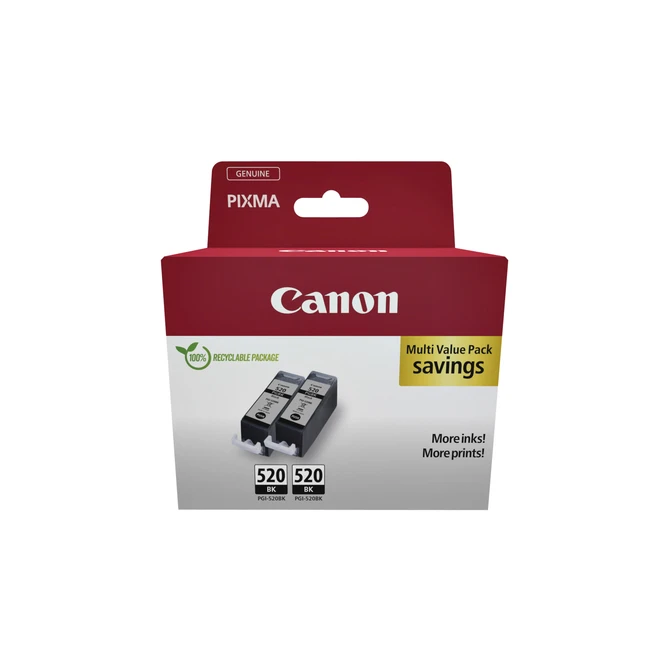 Inktcartridge Canon PGI-520 zwart 2x