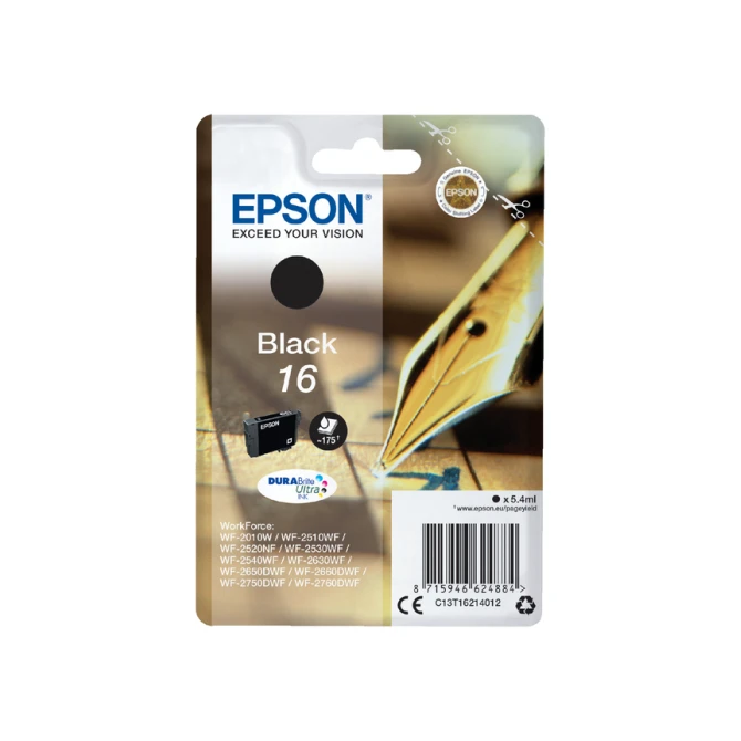 Inktcartridge Epson 16 T1621 zwart