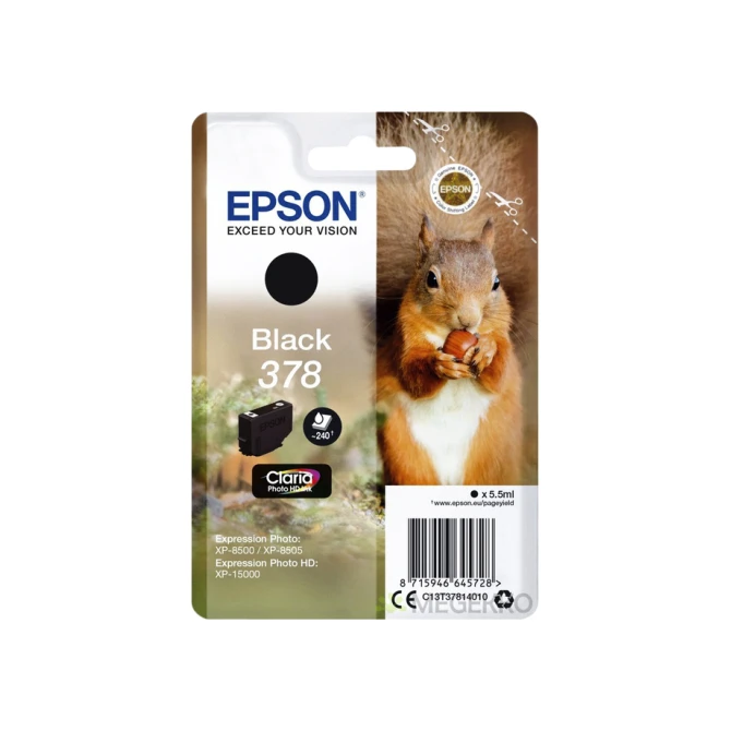 Inktcartridge Epson 378 T3781 zwart Inktcartridge Epson 378 T3781 zwart