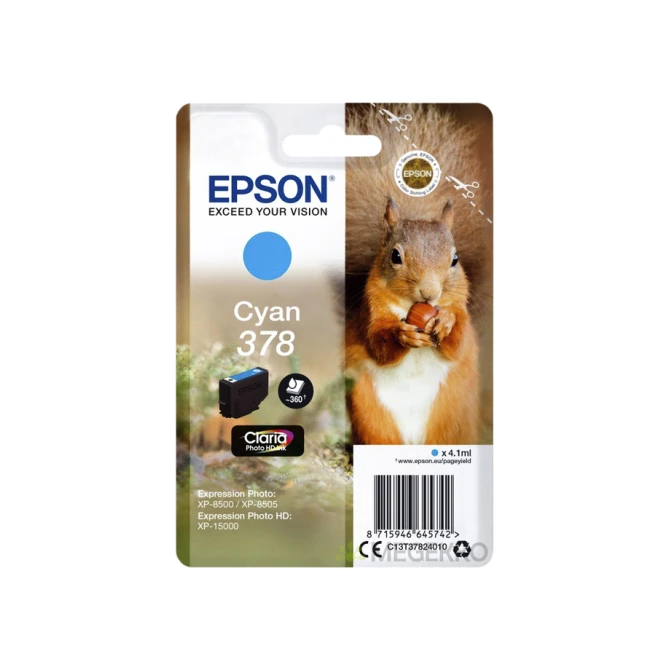 Inktcartridge Epson 378 T3782 blauw