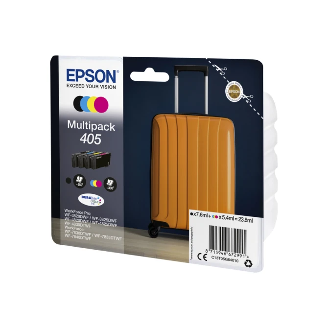 Inktcartridge Epson 405 T05G64 zwart + 3 kleuren