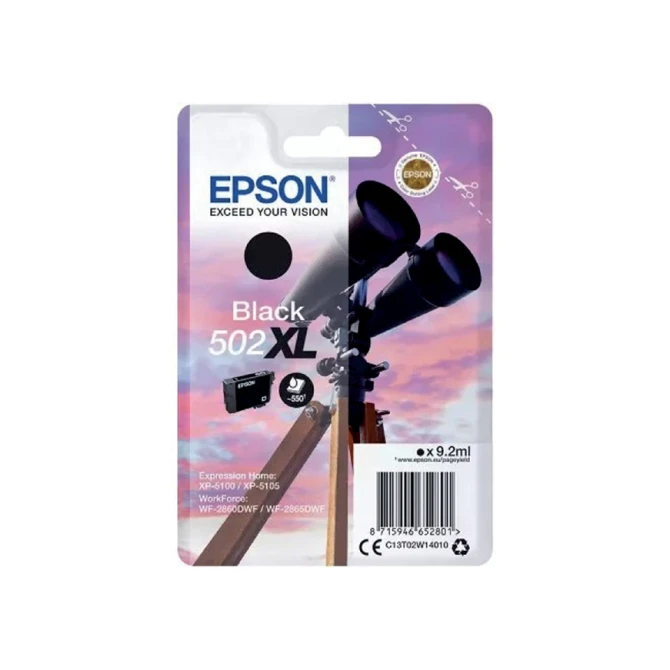 Inktcartridge Epson 502XL T02W1 zwart