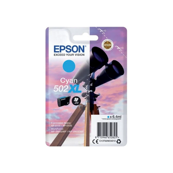 Inktcartridge Epson 502XL T02W2 blauw