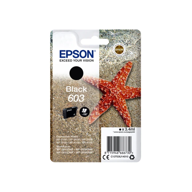 Inktcartridge Epson 603 T03U1 zwart