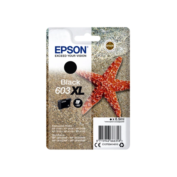 Inktcartridge Epson 603XL T03A1 zwart