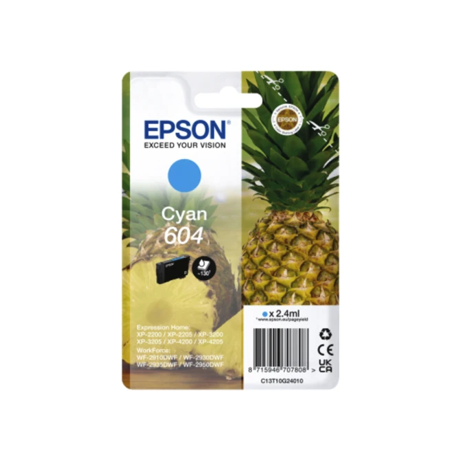 Inktcartridge Epson 604 T10G24 blauw