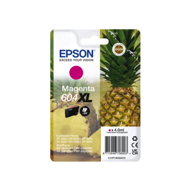 Inktcartridge Epson 604XL T10H34 rood