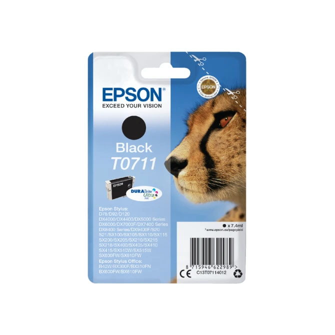 Inktcartridge Epson T0711 zwart