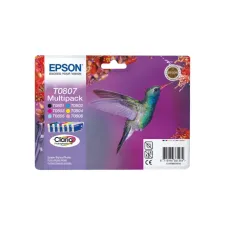 Inktcartridge Epson T0807 zwart + 5 kleuren