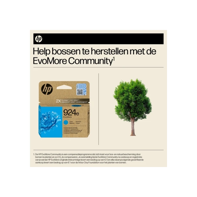 Inktcartridge HP 4K0U7NE 924E Evomore blauw