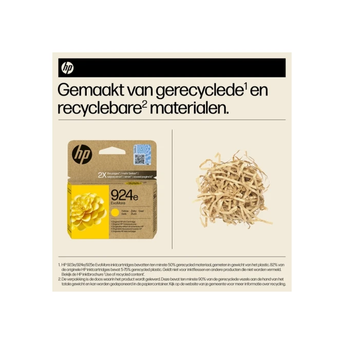 Inktcartridge HP 4K0U9NE 924E Evomore geel