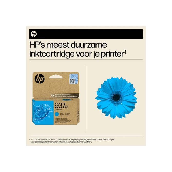 Inktcartridge HP 4S6W6NE 937E Evomore blauw