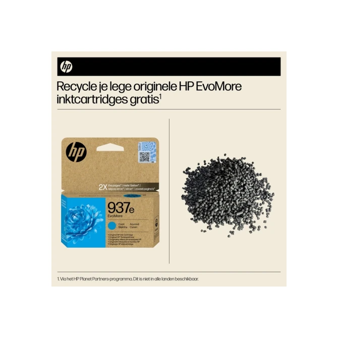 Inktcartridge HP 4S6W6NE 937E Evomore blauw