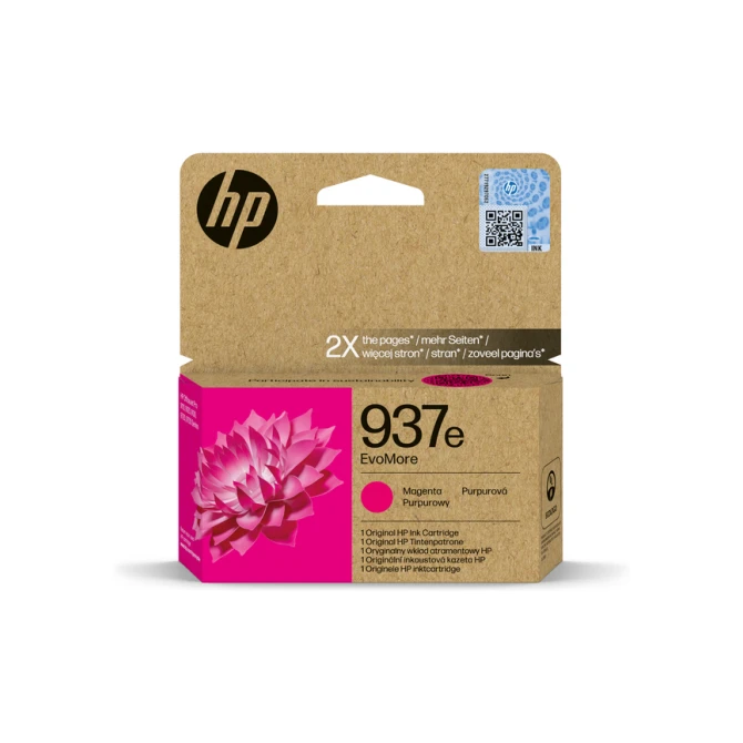 Inktcartridge HP 4S6W7NE 937E Evomore rood