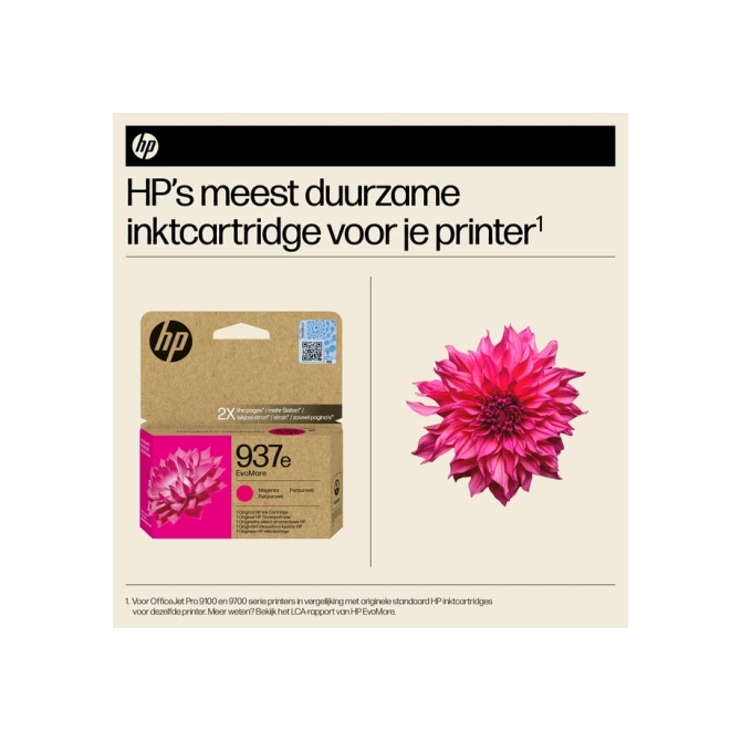 Inktcartridge HP 4S6W7NE 937E Evomore rood