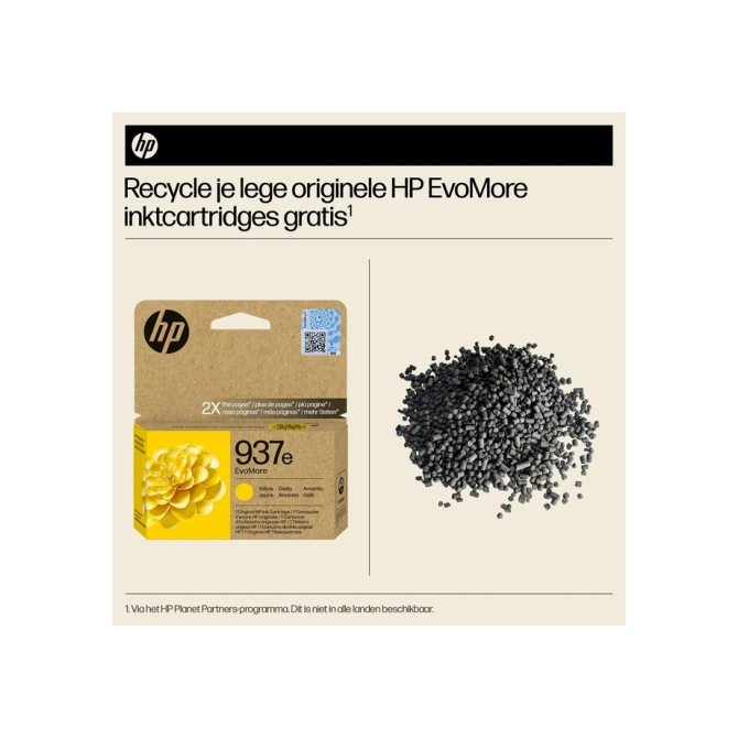 Inktcartridge HP 4S6W8NE 937E Evomore geel