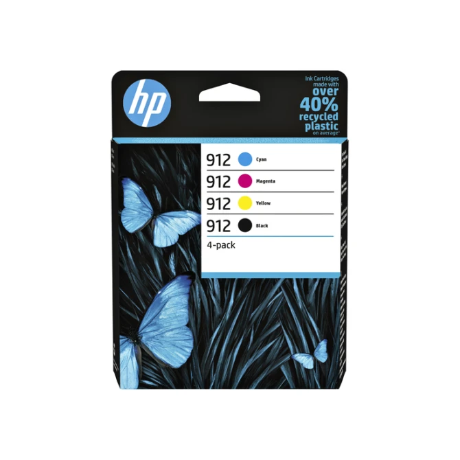 Inktcartridge HP 6ZC74AE 912 zwart + 3 kleuren