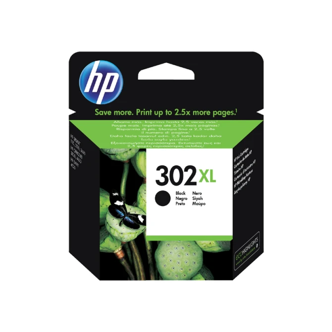 Inktcartridge HP F6U68AE 302XL zwart