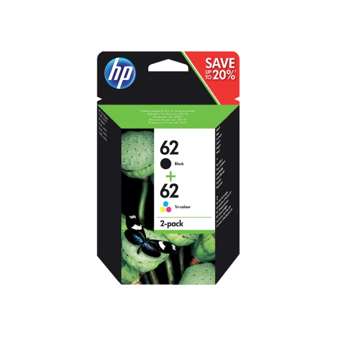 Inktcartridge HP N9J71AE 62  zwart + kleur
