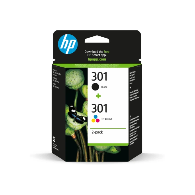 Inktcartridge HP N9J72AE 301 zwart + kleur