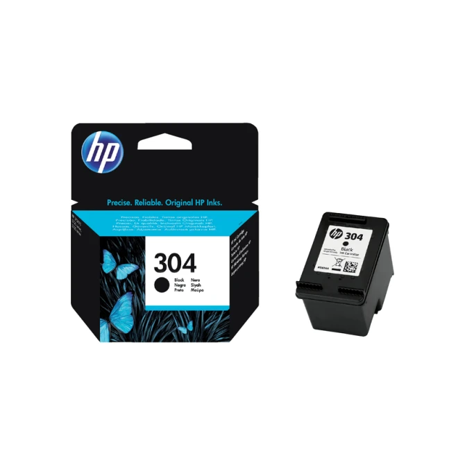 Inktcartridge HP N9K06AE 304 zwart