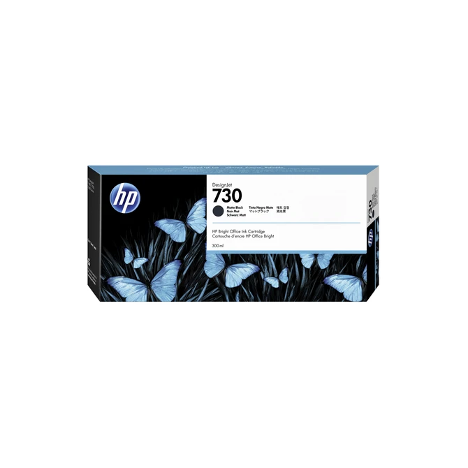 Inktcartridge HP P2V71A 730 300ml mat zwart