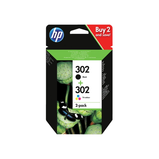 Inktcartridge HP X4D37AE 302 zwart+kleur