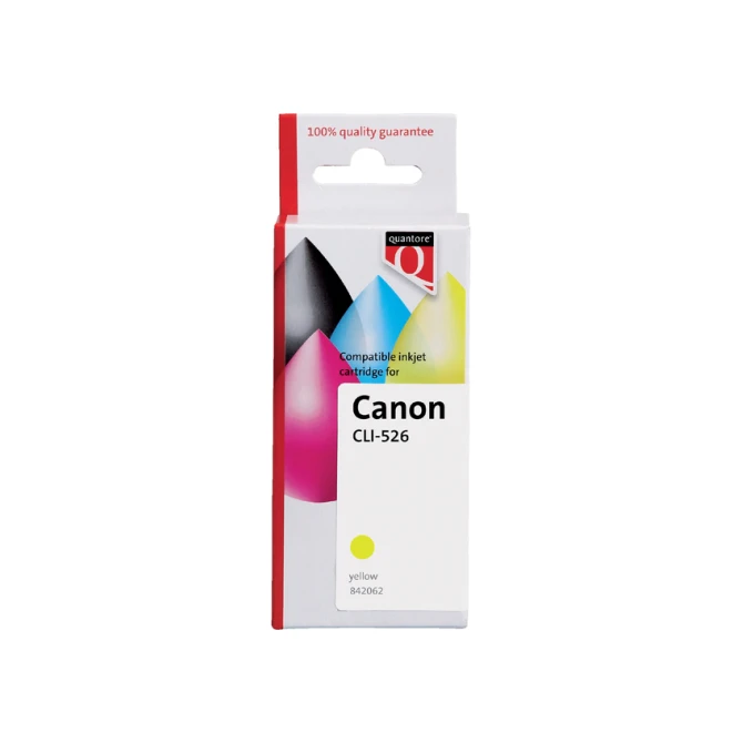 Inktcartridge Quantore alternatief tbv Canon CLI-526 geel