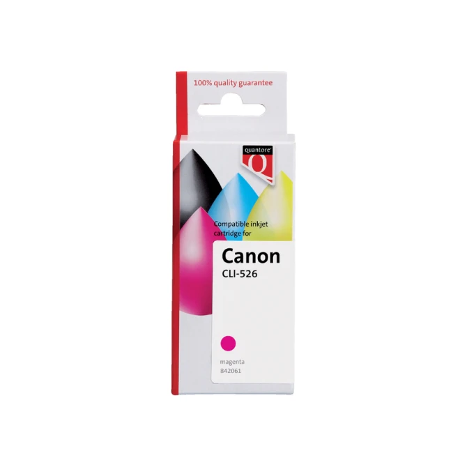 Inktcartridge Quantore alternatief tbv Canon CLI-526 rood