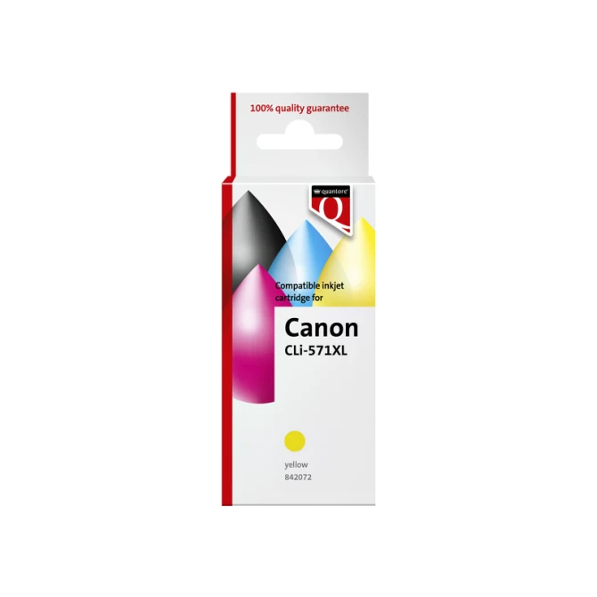 Inktcartridge Quantore alternatief tbv Canon CLI-571XL geel
