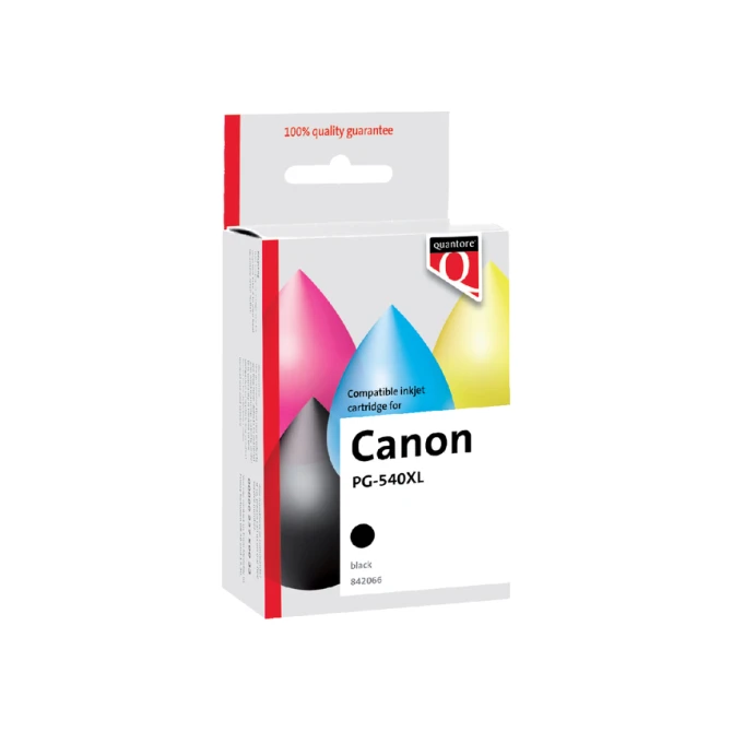 Inktcartridge Quantore alternatief tbv Canon PG-540XL zwart HC