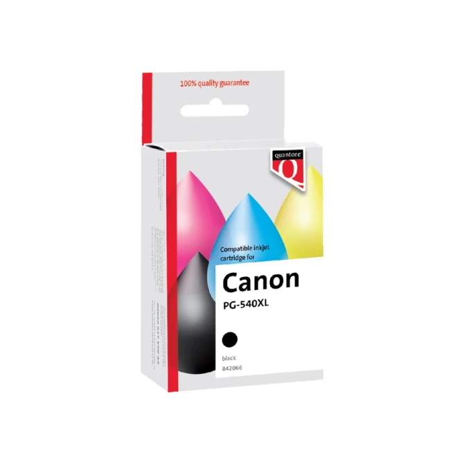 Inktcartridge Quantore alternatief tbv Canon PG-540XL zwart HC